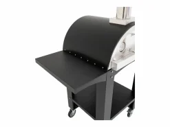 Monstershop Horno de Pizza Portátil 184 cm Negro | Con Ruedas, Piedra, 2 Estaciones y Cubierta GRATIS Plateado Online