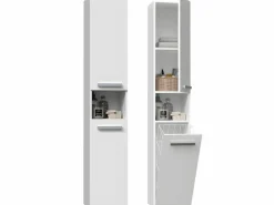 HORTI - Mueble de baño con cesto de ropa - 31x30x174 cm - Columna de almacenaje para baño^TOPESHOP Clearance
