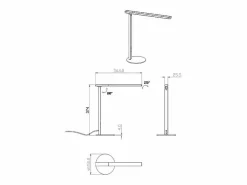 Ideal - Lámpara de mesa Fabas Luce negra - LED táctil de 10 W integrado, regulable CCT (3000K, 4000K, 5000K, 6000K) Negro Best