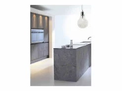 Ideal Lux Luce Max - Lámpara colgante de techo grande con forma de bombilla 1 luz Cromado, E27 Gris New
