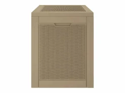 Indar Caja de almacenaje de jardín PP marrón claro 55,5x43x53 cm^Garden Furniture Discount