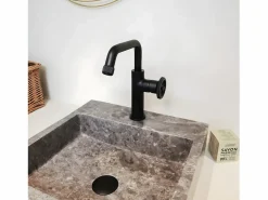 Essebagno Indus mezclador bajo lavabo Negro Sale