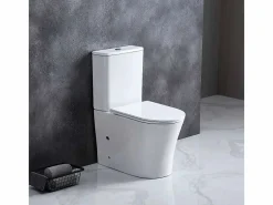 Aquore Inodoro cerámica PARIS cisterna baja Blanco New