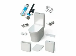 Aquore Inodoro cerámica PARIS cisterna baja Blanco New