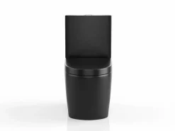 Vente-unique Inodoro De Pie|Inodoro de cerámica mate con tapa silenciosa, NAGILAM