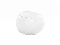 Inodoro flotante de cerámica con báscula de soporte y placa de activación, HURO II^Vente-unique Best