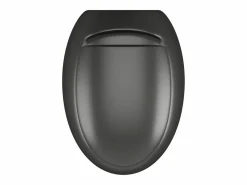 Vente-unique Inodoro flotante de cerámica mate con tapa silenciosa, HURO II Negro Outlet