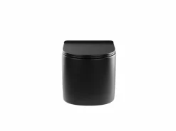 Vente-unique Inodoro flotante mate con bastidor y placa de accionamiento negra, JAVOINE Negro Hot