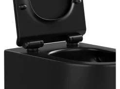 Vente-unique Inodoro flotante mate con bastidor y placa de accionamiento negra, JAVOINE Negro Hot