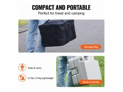Inodoro Suspendido|Inodoro Portátil SucceBuy 12 L, Inodoro Portátil para Camping y Viaje con Cisterna de Chorro de Agua