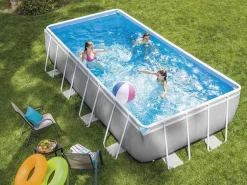 Intex 26792 Prism Metal Frame piscina elevada 488x244x107 cm Gris Outlet