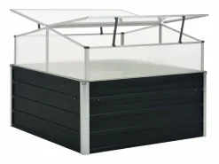 Clicnbuy Invernadero De Jardín|Invernadero de acero galvanizado 100x100x77 cm