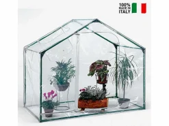 Buzz metallurgica Invernadero de balcón o terraza 180 x 105 x h153 cm plantas de huerto y flores Mimosa S Transparente Discount