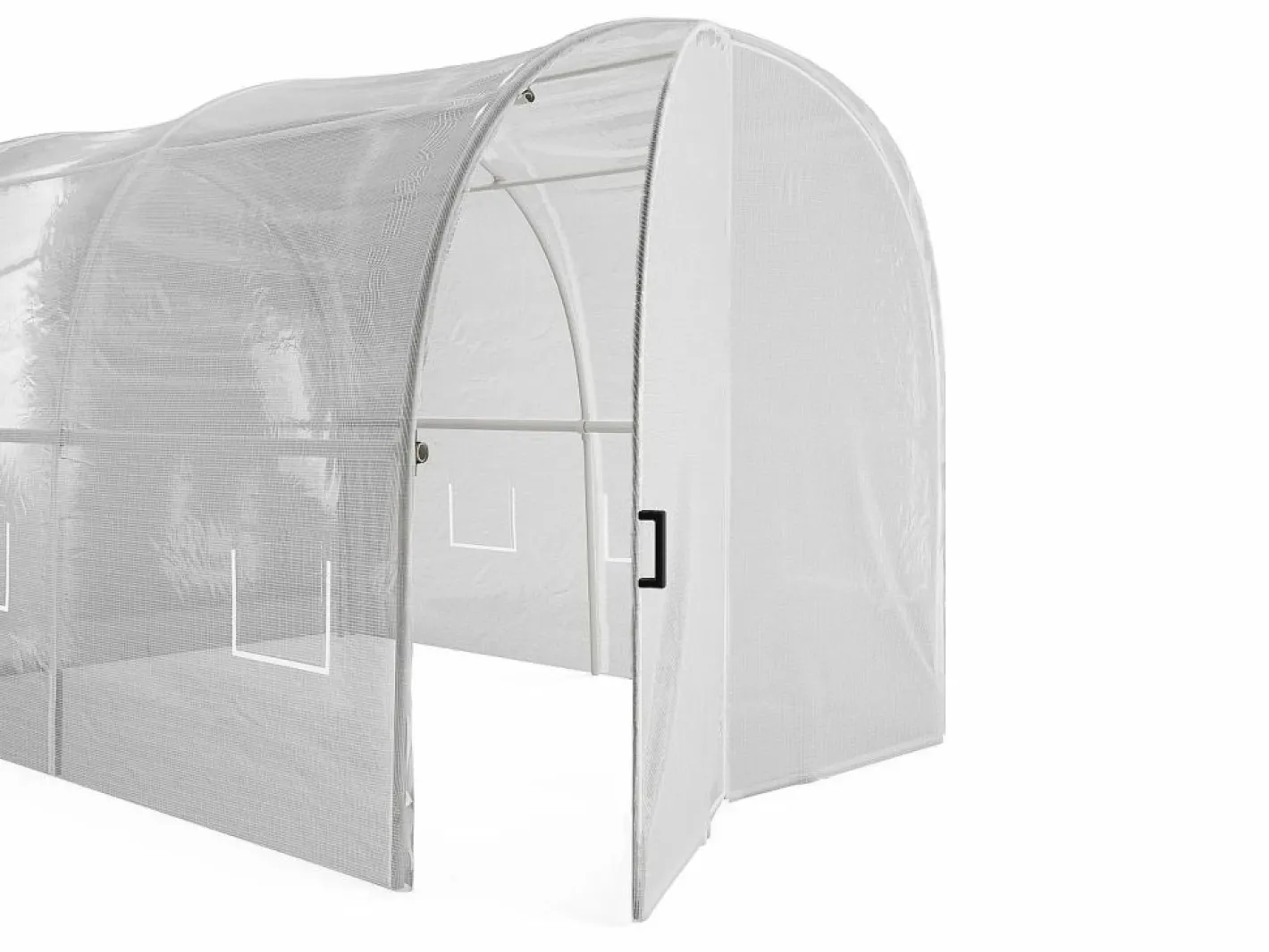 EXPERTLAND Invernadero De Jardín|Invernadero de estructura de acero galvanizado y puerta 12 m² L300xl400xH200 cm ALOCASIA