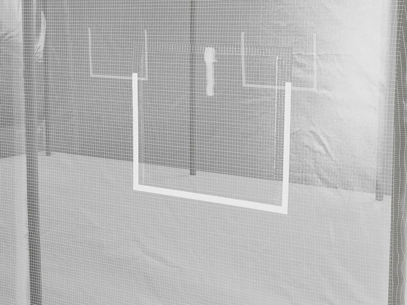EXPERTLAND Invernadero De Jardín|Invernadero de estructura de acero galvanizado y puerta 12 m² L300xl400xH200 cm ALOCASIA