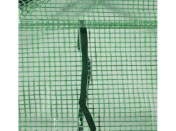 Invernadero de jardín con estantes, fabricado en acero y PE, con puerta, (500x200x205 cm)^ Outlet