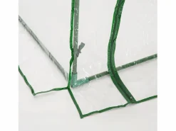 Invernadero de jardín con puerta, de metal y plástico, 200x100x80 cm,^ Hot