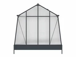 Invernadero de jardín de policarbonato con base 9,1 m² antracita ASARINA^EXPERTLAND Best