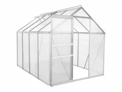 Habitat et jardin Invernadero de policarbonato "Basilic" - 4,75 m² - Gris Transparente Clearance