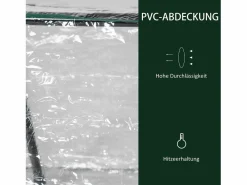 Invernadero de PVC con ventana, estructura de acero, (120x60x60cm)^ Discount