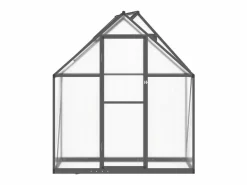 Helloshop26 Invernadero de tienda para plantas flores y verduras con estructura de base 169 x 58 x 195 cm aluminio antracita 02_0044492 Multicolor Best