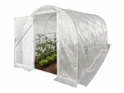Habitat et jardin Invernadero de túnel "Mimosa" con puerta - 9 m² - 180 g - Blanco Online