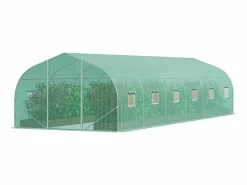 Invernadero De Jardín|Invernadero de Túnel SucceBuy, Invernadero de Túnel de 900x300x200 cm, Armazón Galvanizado, con Armazón de Acero Galvanizado, Cubierta en PE,
