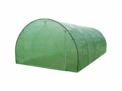 Invernadero Politúnel con Estantería Galvanizada Puertas de Cultivo Cubierta de PE Jardinería Carpa de Jardín Planta de flores de 25mm de Diámetro | 6 x 3m^Monstershop New