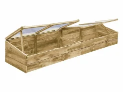 Invernaderos juego de 2 madera de pino impregnada 200 x 50 x 35 cm verde 02_0044667^Helloshop26 Online