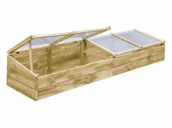 Invernaderos juego de 2 madera de pino impregnada 200 x 50 x 35 cm verde 02_0044667^Helloshop26 Online