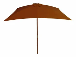 Garden Furniture Isabel María Sombrilla de jardín con palo de madera terracota 200x300 cm Outlet