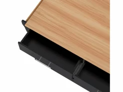 Isla central de cocina - 2 cajones y 4 compartimentos - patas con ruedas o de madera -^ModernLuxe Discount