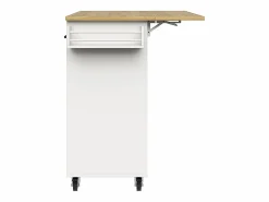 Isla central de cocina - carrito con ruedas y plancha extensible - 3 cajones y 2 puertas -^ModernLuxe Clearance