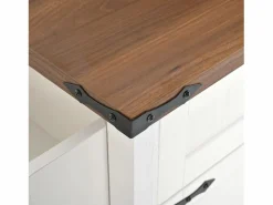 Isla central de cocina - con tablero retráctil - 4 puertas y 2 cajones -^ModernLuxe