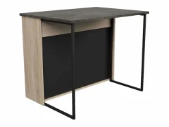 Isla Cocina|Isla cocina Arko 5 huecos roble áspero/negro 109.4x89.8x79.7 cm