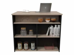 Isla Cocina Buh Auxiliar /Roble Jackson 109x90x80 cm Negro