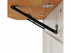 ModernLuxe Isla de cocina central móvil - Tablero extensible - 8 cajones y 1 puerta - Con estante para especias - MDF - Blanco Color natural claro / Blanco Sale