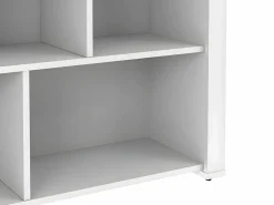 Vente-unique Isla Cocina|Isla de cocina con 7 huecos - Blanco y natural - OPOLE