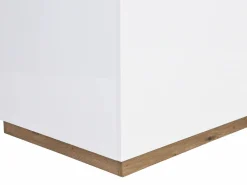 Isla de cocina con 2 puertas y 1 estante de MDF - Natural y blanco CORELINA^Vente-unique Hot