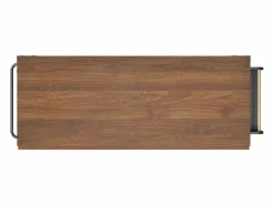 Merax Isla Cocina|Isla de cocina con ruedas - 140 x 45 x 90 cm - con encimera extensible + 4 puertas + 2 cajones - Metal + MDF -