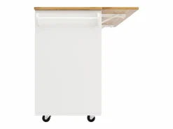 Isla de cocina moderna, mueble aparador con veta de madera, 137,5×39,5×95,6 cm, MDF,^Merax Online