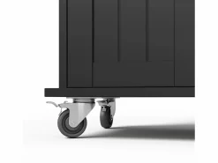 Isla de cocina móvil - encimera extensible - con toallero - con 1 cajón y 4 puertas - MDF -^ModernLuxe Online