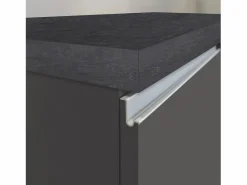 Isla de cocina Sole con 2 puertas en antracita mate/report 160x90x90 cm^ Hot