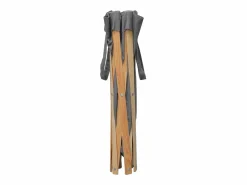 Garden Furniture Jace Cesto para colada plegable madera y tela Gris Hot