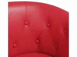Jalkar Sillón con taburete cuero sintético^Garden Furniture Sale