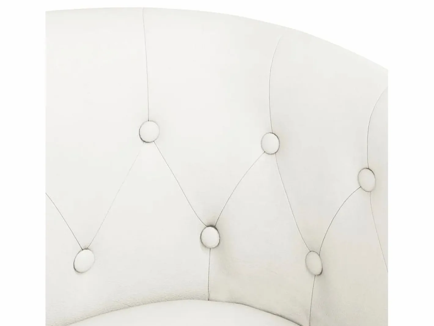 Garden Furniture Jalkar Sillón con taburete cuero sintético Blanco Best