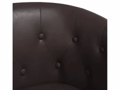 Garden Furniture Sillón Estilo Cabriolet|Jalkar Sillón cuero sintético marrón