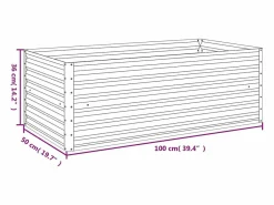 Clicnbuy Jardinera|Jardinera acero corten 100x50x36 cm