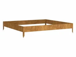 Clicnbuy Jardinera|Jardinera acero corten 100x100x18,5 cm