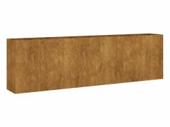 Clicnbuy Jardinera acero corten 280x40x80 cm Marru00f3n Clearance